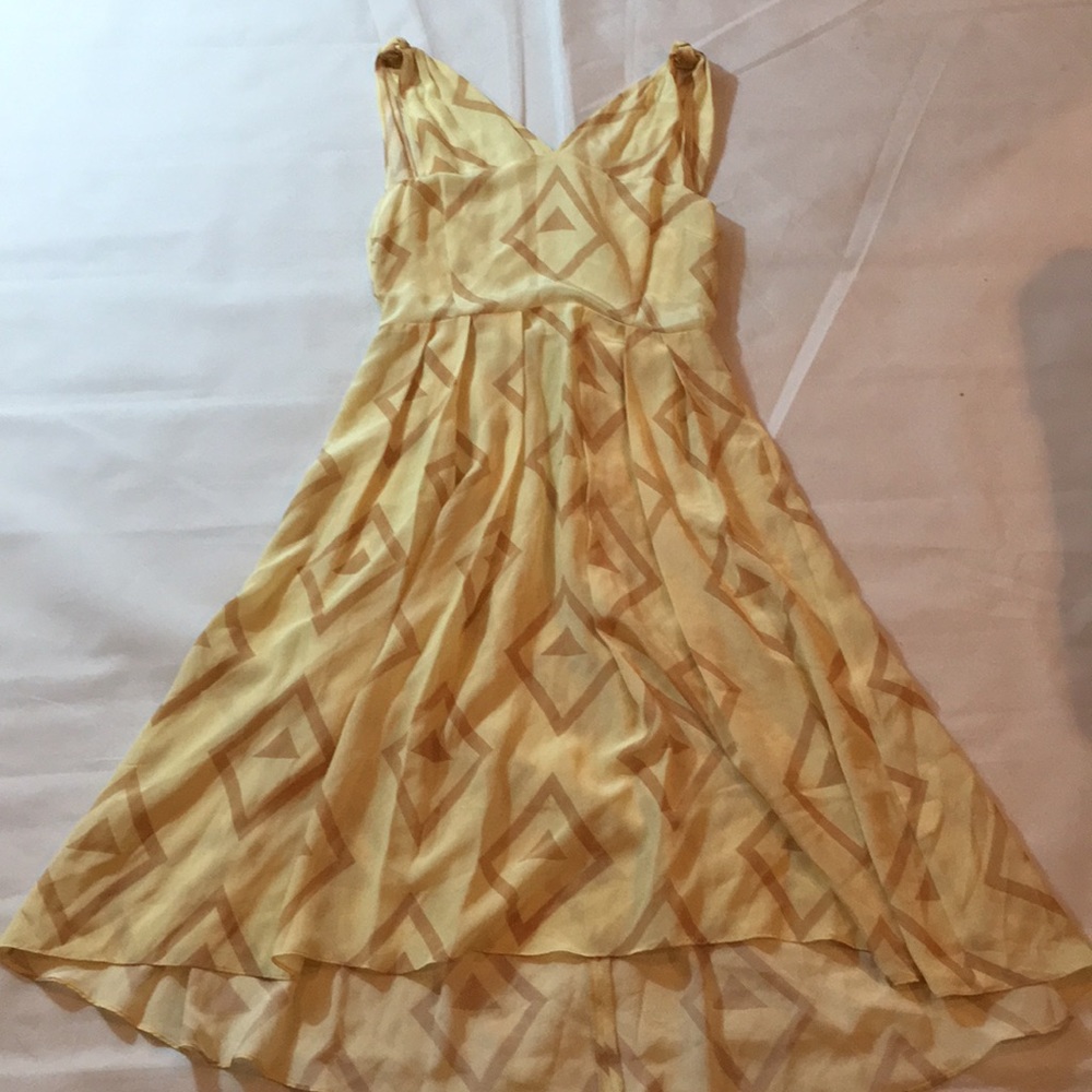 SAMANTHA PLEET SILK PRINT FLARE MIDI NWT DRESS